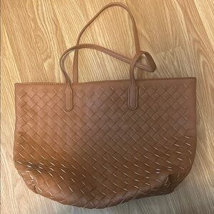 Urban Expressions Tan Woven Tote Bag